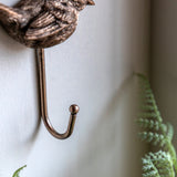 Antique Gold Bird Wall Hook