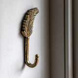 Antique Gold Leaf Wall Hook