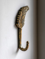 Antique Gold Leaf Wall Hook