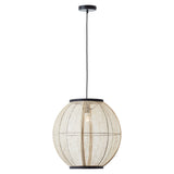 Lund Linen Round Pendant Light