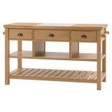Vejle Natural Kitchen Island