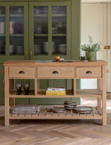 Vejle Natural Kitchen Island