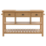 Vejle Natural Kitchen Island