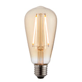 6W LED E27 Pear Bulb - Amber