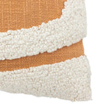Apricot Abstract Textured Cushion
