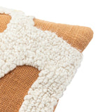 Apricot Abstract Textured Cushion