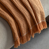 Apricot Cotton Throw