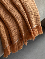 Apricot Cotton Throw