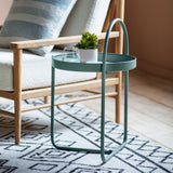 Arched Teal Side Table