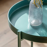 Arched Teal Side Table