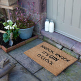 Knock Knock It's Gin O'Clock Doormat