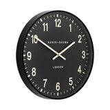 Baker & Brown Black Wall Clock