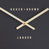 Baker & Brown Black Wall Clock