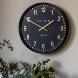 Baker & Brown Black Wall Clock
