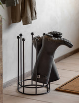 Black Iron Boot Stand