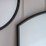 Black Round Window Mirror