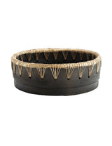 Black Terracotta & Jute Bowl
