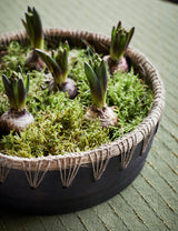 Black Terracotta & Jute Bowl