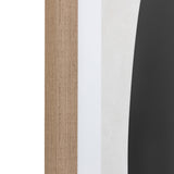 Black & White Abstract Framed Art Print