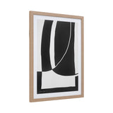 Black & White Abstract Framed Art Print