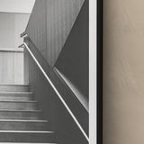 Black & White Photographic Staircase Framed Print