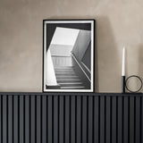 Black & White Photographic Staircase Framed Print