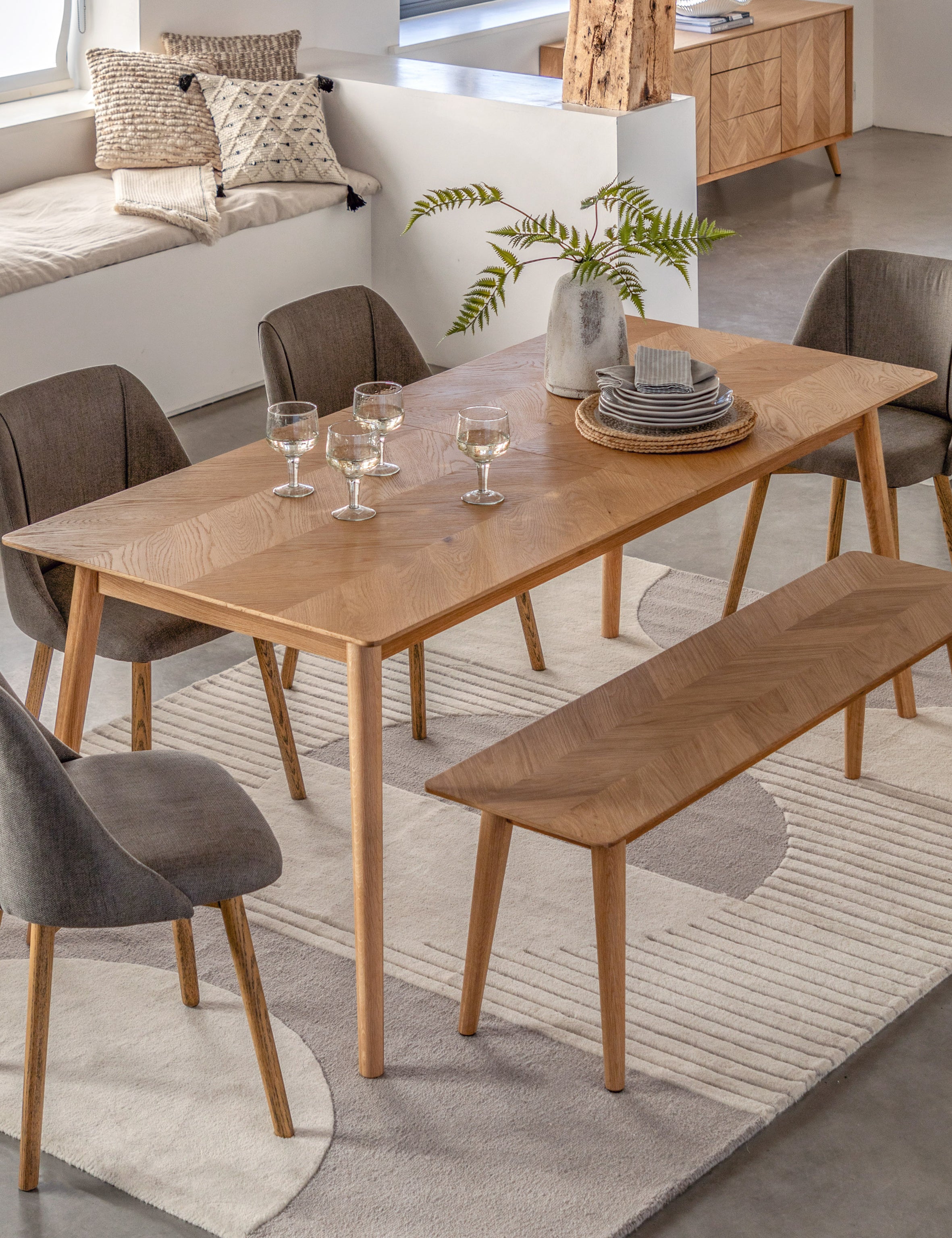 Copenhagen Oak Extending Dining Table – The Den Now