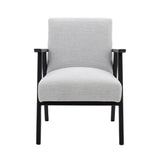 Ebbe Stone Grey Linen Armchair