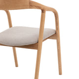Elska Oak Upholstered Dining Chairs