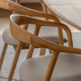Elska Oak Upholstered Dining Chairs