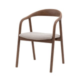 Elska Walnut Upholstered Dining Chairs