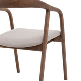 Elska Walnut Upholstered Dining Chairs