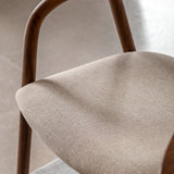 Elska Walnut Upholstered Dining Chairs