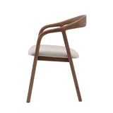 Elska Walnut Upholstered Dining Chairs