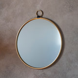 Gold Simple Round Mirror