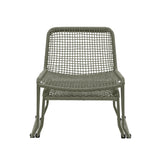 Gotska Khaki Lounger Chair With Stool