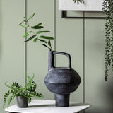Grey Textured Abstract Vase