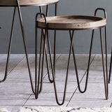 Hairpin Set of Side Tables