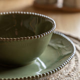 Hamnoy Green Porcelain Dinnerware (Set of Four, Various Options Available)