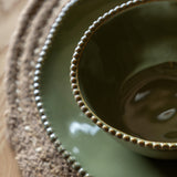 Hamnoy Green Porcelain Dinnerware (Set of Four, Various Options Available)