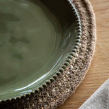 Hamnoy Green Porcelain Dinnerware (Set of Four, Various Options Available)