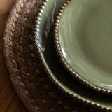 Hamnoy Green Porcelain Dinnerware (Set of Four, Various Options Available)
