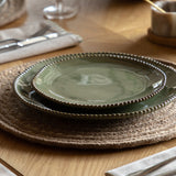 Hamnoy Green Porcelain Dinnerware (Set of Four, Various Options Available)