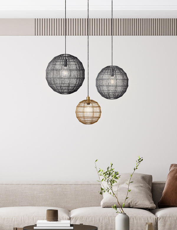Handcrafted Wire Cage Pendant Light by Industville