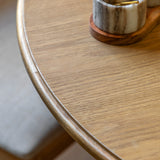 Harstad Extending Oak Round Dining Table