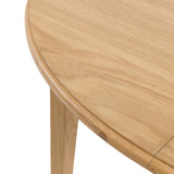Harstad Extending Oak Round Dining Table
