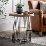 Industrial Cage Side Table