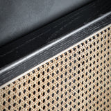 Kaito Black Rattan Bed Frame