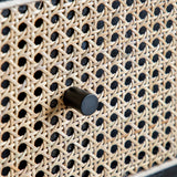 Kaito Black Rattan Chest of Drawers