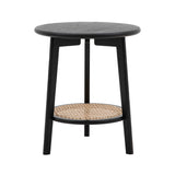 Kaito Black Rattan Side Table